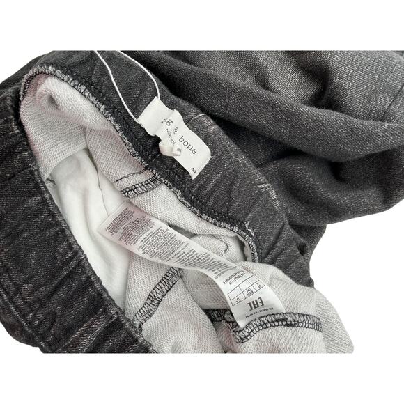 Rag & Bone 'Miramar' Black Cotton Terry Jogger Pant Size S - Picture 4 of 4